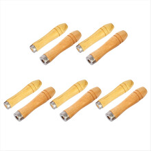 Wooden File Handle with Strong Metal Collars 10PCS, Screwdriver Hand D