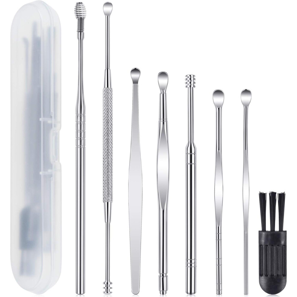 Professional Ear Hygiene Solution, Earwax Removal Tools, Ergonomic Design For Safe Non-Irritating Use, Stainless Steel Ear Cleaner With Reusable Washa 9454554987019