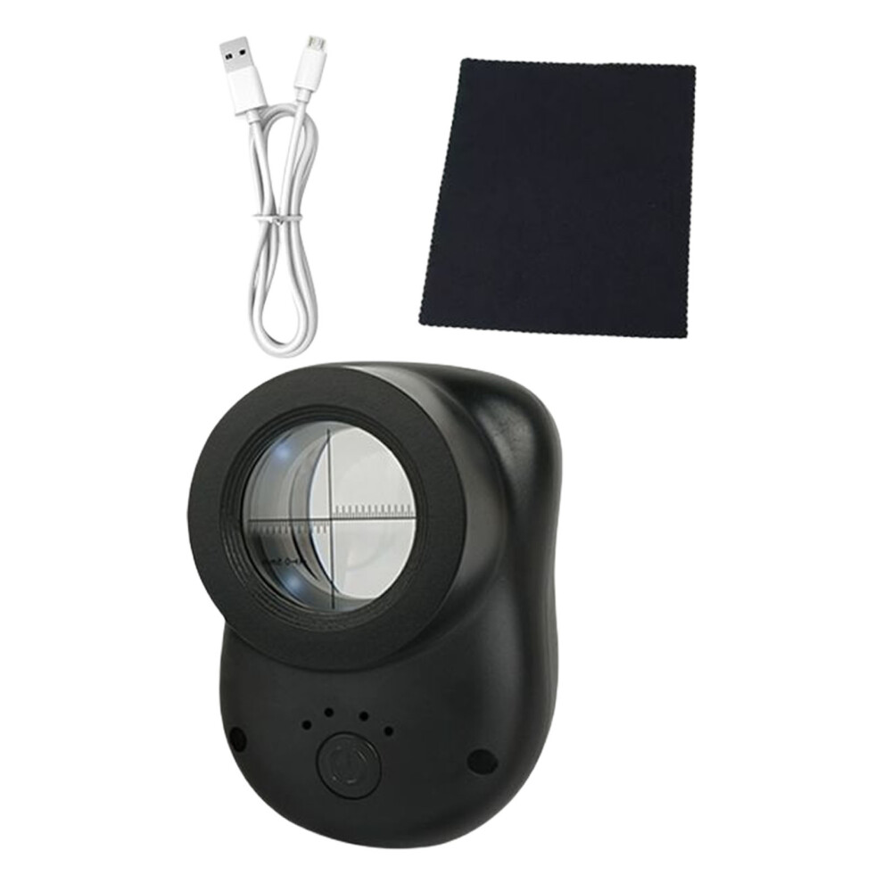 ABS Magnifying Glass Builtin LED Light 40X Magnifier Glass For