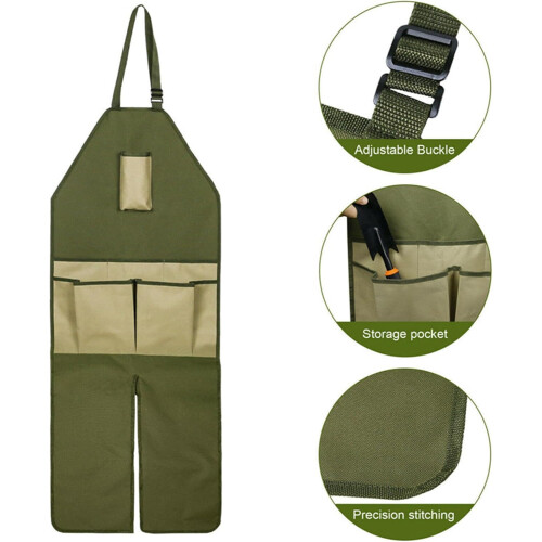 Garden Apron – Adjustable with Pockets, Multifunctional Unisex 's Apron (B) 1