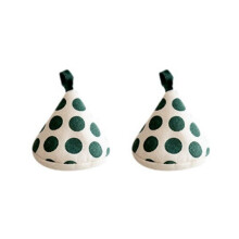 Kitchen Anti-Scalding Triangle Pot Handle Cap Heat Insulation Gloves Cute Fabric Pot Cap Pot Jacket Green