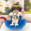 For Car Mini Dolls Safety Seats with Adjustable Strap-Clear 7