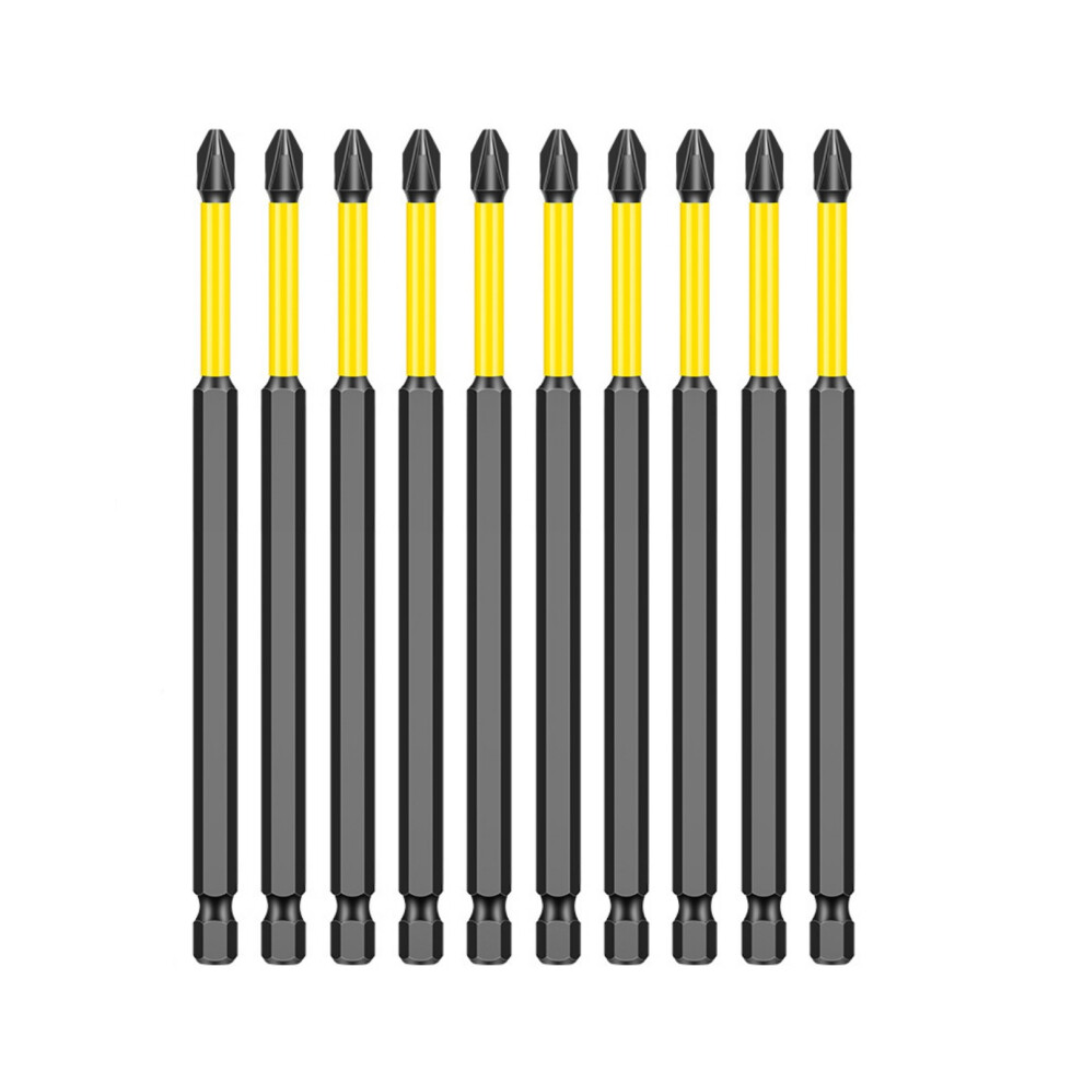10Pcs/Set Magnetic Screwdriver Bit Set 1/4Inch Hexagonal-127Mm 7696001078808
