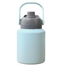 1 Gallon Stainless Steel Insulated Water Jug with Flip Straw Lid, Leakproof, 48H Cold Retention