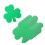 Set van 72 vellen Shamrock-uitsparingen voor creatieve 1