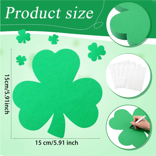 Set van 72 vellen Shamrock-uitsparingen voor creatieve 2