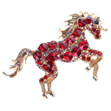 Unique Unicorns Pin Alloy Crafted Jewelry Secure Clasp for-Red