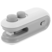 Mini Heat Sealer USB Rechargeable Portable Bag Sealing Machine for Snack and Food Storage White