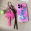 Tropical Coconut Tree Ornament Multi Functional Bag Phone-A 7