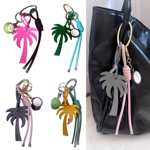 Tropical Coconut Tree Ornament Multi Functional Bag Phone-A 2