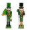 Classical Wood Irish Nutcrackers Figures Green Shamrock-jar 2