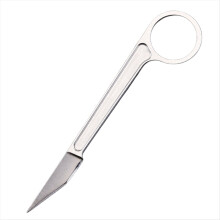 Mini-Nackenmesser für Outdoor-Aktivitäten mit K-Schlüsselanhänger, Überlebensmesser für die Hosentasche, Camping