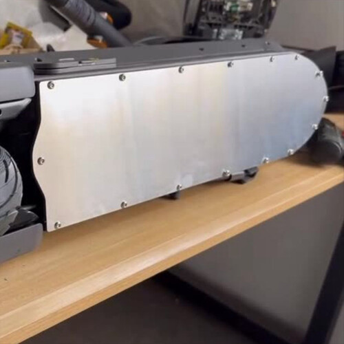 Für Max G2 Edelstahl-Batteriebodenabdeckung Elektroroller-Chassis 2