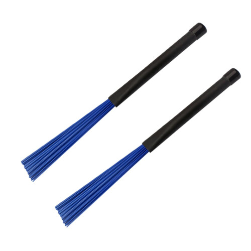 2 Pack Jazz Drum Brushes with Nylon Bristles and Holder Set for Percussion Practice and Performance