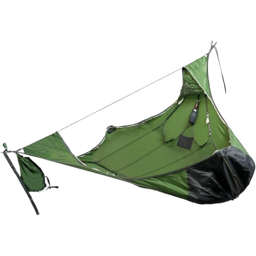 Camping Hammock,, TearResistant, with Storage Bag, Green 1