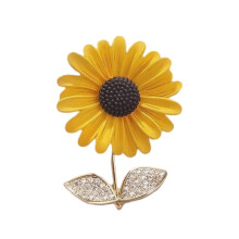 Delicate Sunflower Pin Skin Friendly Jewelry With Intricate-1