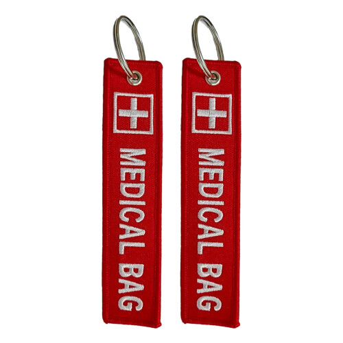 Emergency Component Kit Identifier Red Twill Fabric With-2