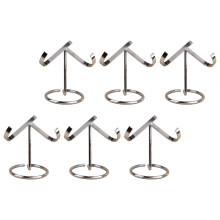 Strong Metal Crystal Display Stand For Home Deck And-Silver M