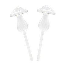 2 pieces glass mushroom automatic watering ert selfwatering planter for decorative plant 1
