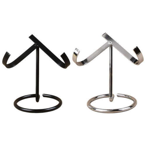 Strong Metal Crystal Display Stand For Home Deck And-Silver M 1