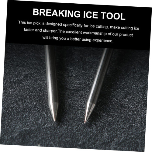 Pack of 2 Bartender Ice Axe Stainless Steel Ice Crusher Cold Chisel 1