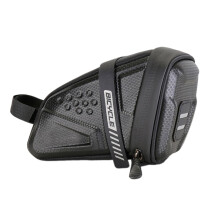 Improves the back of the motorcycle with multiple compartments and mesh pockets. Spacious saddle bag for organisation.