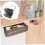 Under Desk Adhesive Storage Drawer Organizer with Large Capacity for Office Classroom Dorm 4