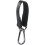Scubas Diving Coiled Lanyard Quick Release Clip AntiLost Underwater Spring Coiled Camera Strap for Diving Light Black 2