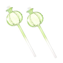 Flower Watering SelfWatering Can Plant Watering Bulb Glass Green Pack of 2