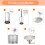Patio Heater Replacement Parts Bolt Hardware Kit Replacement 6