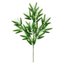 Artificial Silk Green Leaf For Wedding And Diy Projects, Realistic Italian Ruscus Greenery With Flexible Material, All Year Round Decoration For Table