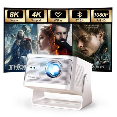 Mini Proyector - BAZARLAND30 - HY350MAX - Full HD 1080p - Android 14 - WiFi 6, Bluetooth 5.4