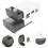 Under Desk Drawer Organizer Box Transparent Plastic Storage Container for Office Dorm Study Pens Rulers 4