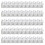 50PCS Eid Mubarak Boxes Eid Decoration Supplies Candy Box-White 1