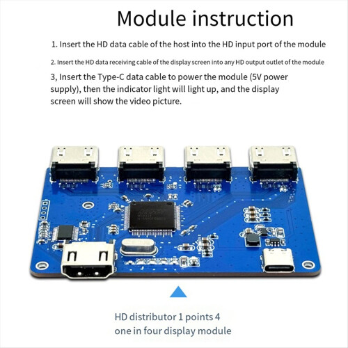 Display Module -Compatible Distributor 1 in 4 Set-Top Box PS Host Lapt 2