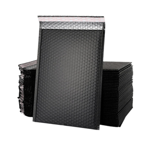 Bubble Envelopes 50 Kraft Paper Padded Mailer A4 (Black) Ref: 3830