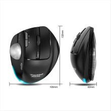 Trackball Mouse Wireless Bluetooth Ergonomic 2.4G RGB Rechargeable Rol
