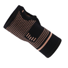 Copper Wrist Compression Brace Elastic Wrist Support Sleeve Wrist Wrap Arm Bands for Sports Fitness
