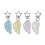 Chic Wing Keychain Decors for Purses Backpacks Trendy-Yellow 2