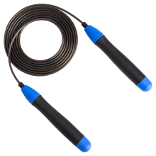 Speed Skipping Rope, Aluminum Handle for Firm Grip, Braided Cotton Rope for Comfortable Swings, Adjustable Length for All Users, (Effortless Tangle-Fr