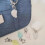 Elegant Winged Bag Charm Jewelry Accessory Scratch-Pink 5
