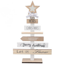 Wooden Christmas Tree Decor, Vintage Holiday Decor with Timeless Rustic Appeal, Easy Integration & Stable Placement