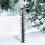 Medidor de neve para jardim, régua de 60 cm (24 polegadas), peça de metal resistente à água e à ferrugem, fácil de instalar, decoração 4