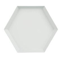 Leichtes Serviertablett für Ihre Dekorationsbedürfnisse, Metall-Organizer in geometrischer Rautenform