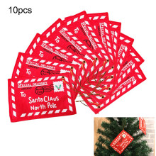 Sobres de fieltro navideños, bolsas de regalo perfectas de Papá Noel para dulces navideños, decoraciones navideñas reutilizables, sobres de tela