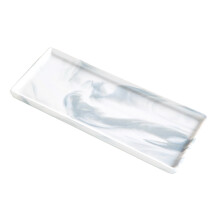 Multifunkční toaletní stolek, odolný keramický materiál pro úsporu místa, minimalistický design pro elegantní bytový dekor.