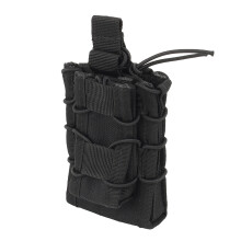 Porta caricatore tattico, tasca compatibile Molle a installazione rapida con supporto elastico, porta caricatore a doppio strato per caricatori