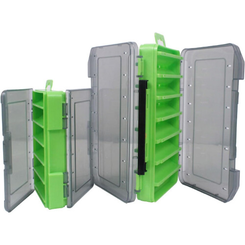 Tackle Box Multi Compartment Fishing Tackle Storage Box Visible Case Double Side Hooks Storage Container Case Ref: 1349 2