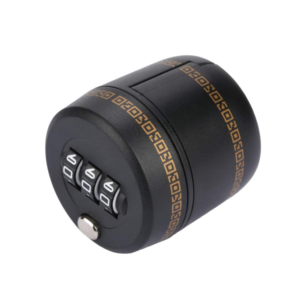 Wine Bottle Lock With Threedigit Combination, Childproof Zinc Alloy Stopper, Black 9001264699710