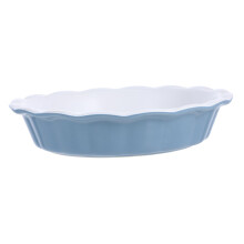 Ceramic Baking Dish Non‑Stick Round Deep Pie Pan Quiche Tray Dinner Plate for Oven Cooking